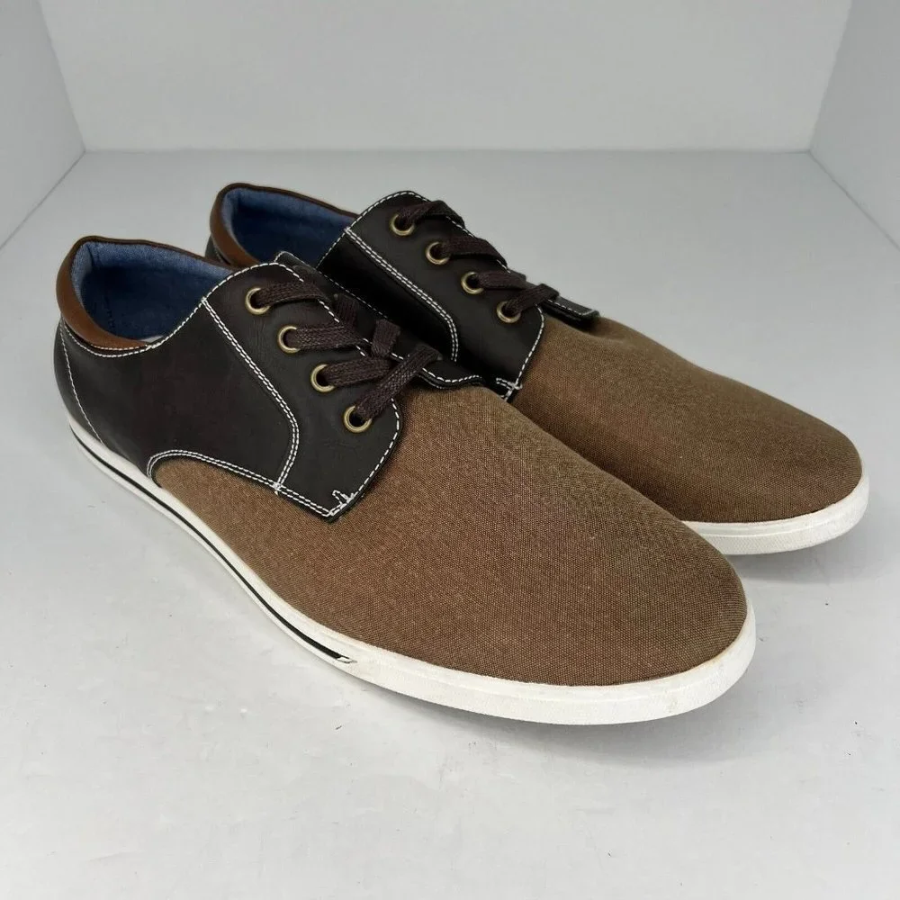 Bruno Marc Mens Rivera-01 FFAXGBCE Brown Black Lace Up Low Size 12 Casual Shoes